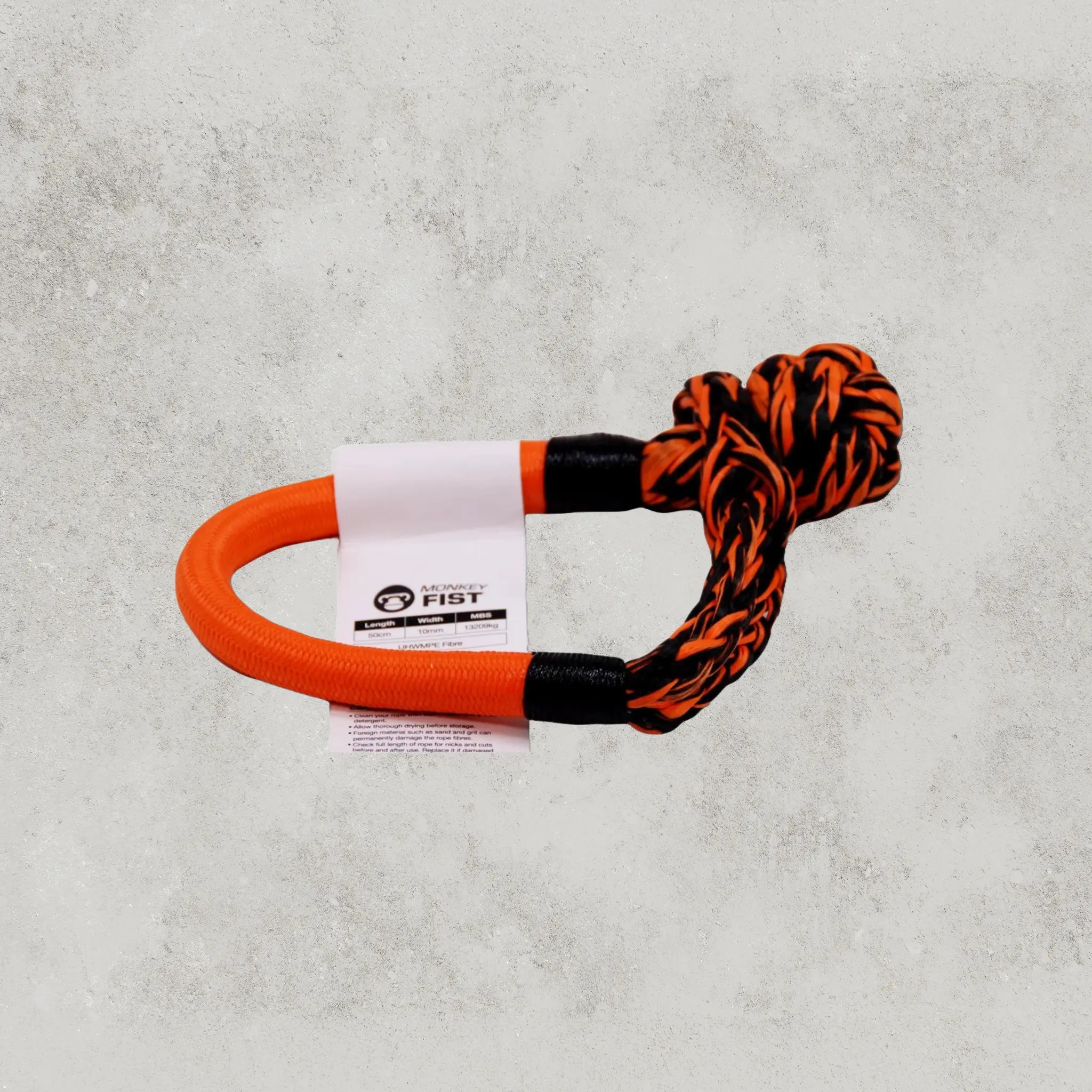 Carbon Monkey Fist 15T Synthetic Soft Shackle - Orange