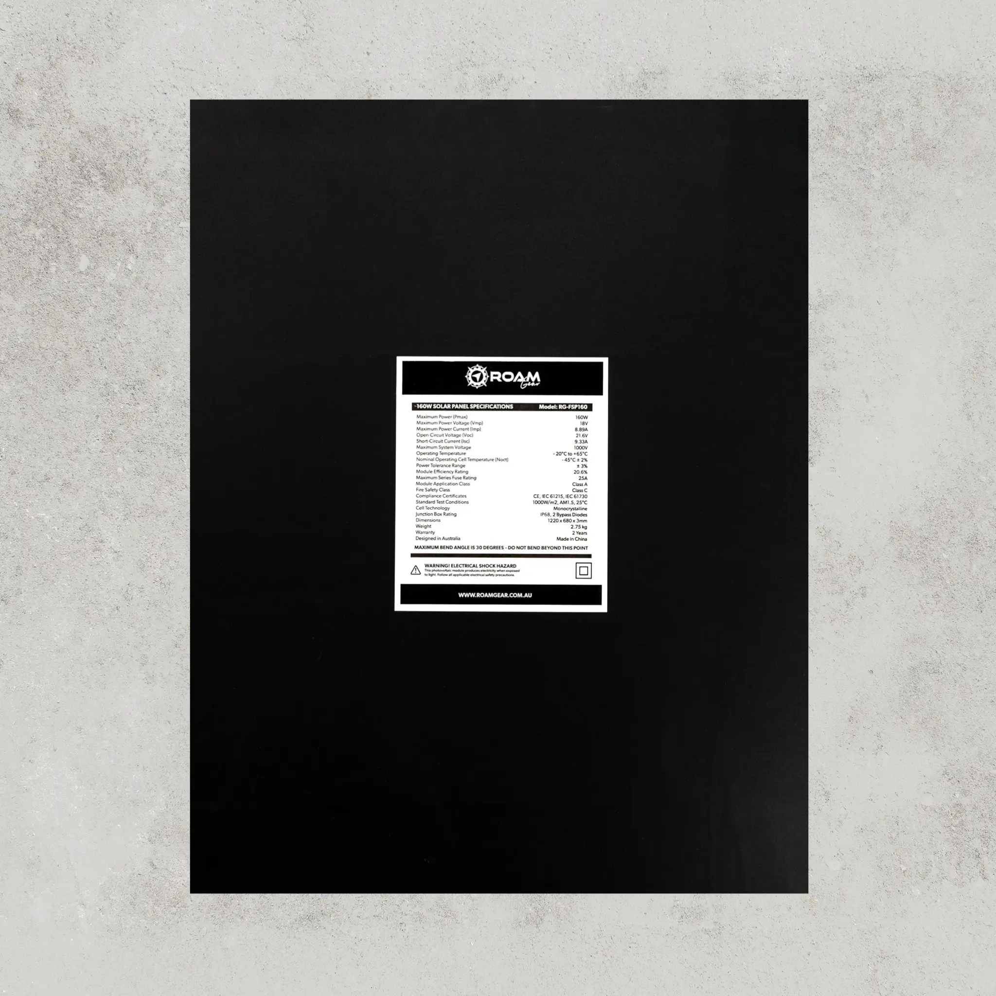 160W 12V Black ETFE Flexible Solar Panel - Image 4