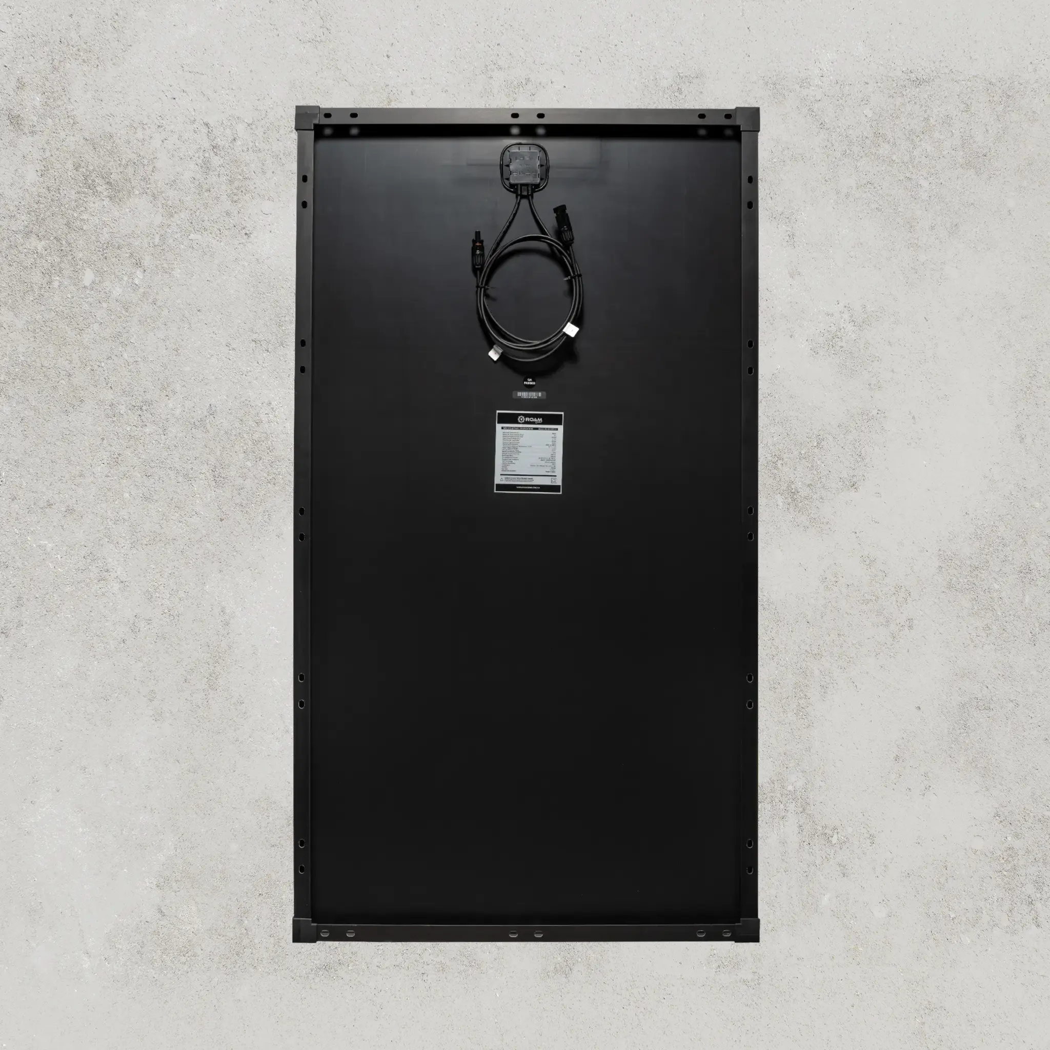 160W 12V Black Glass Solar Panel (30mm Frame) - Image 2